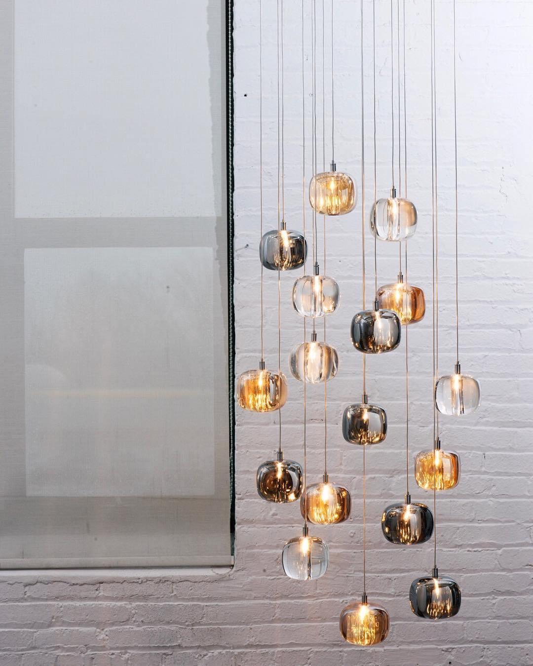 Suspension Verveine en cristal et fer – vue 105