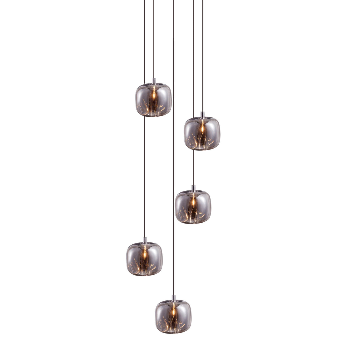 Suspension Verveine en cristal et fer – vue 84