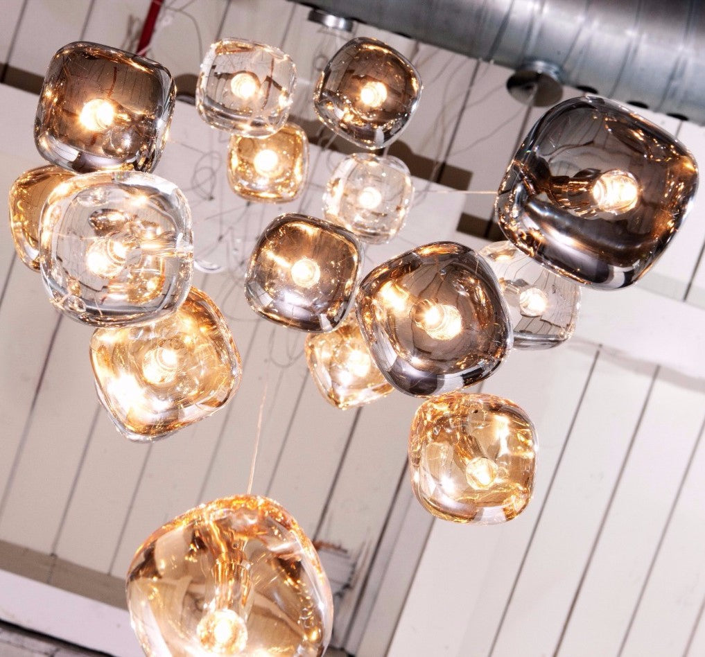 Suspension Verveine en cristal et fer – vue 87