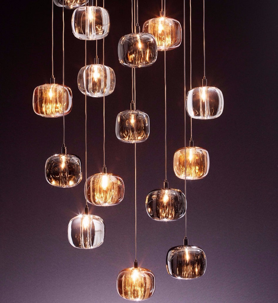 Suspension Verveine en cristal et fer – vue 89