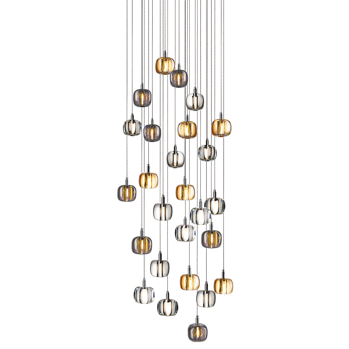 Suspension Verveine en cristal et fer – vue 82