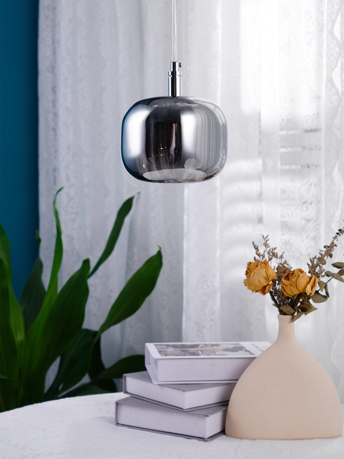 Suspension Verveine en cristal et fer – vue 22