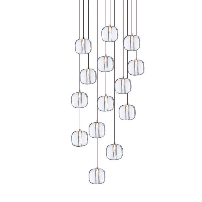 Suspension Verveine en cristal et fer – vue 52