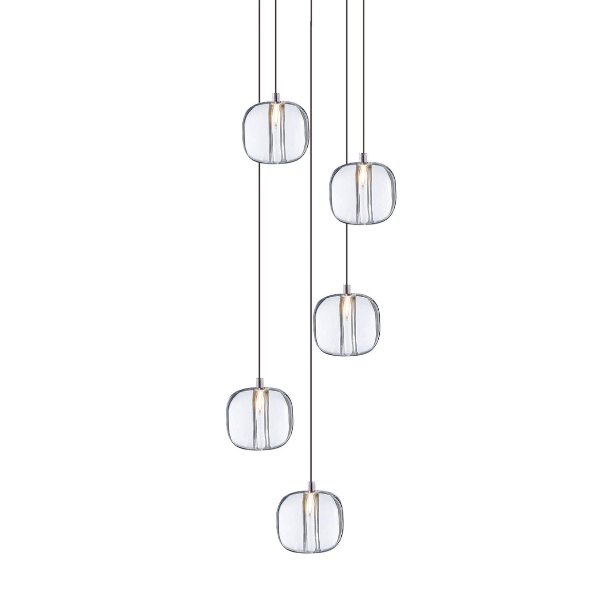 Suspension Verveine en cristal et fer – vue 55