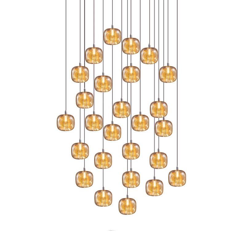 Suspension Verveine en cristal et fer – vue 64