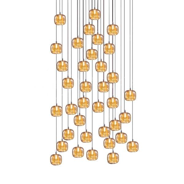 Suspension Verveine en cristal et fer – vue 97