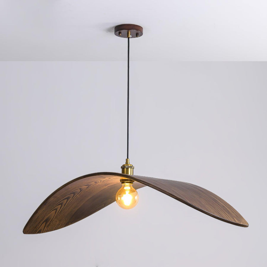 Suspension Morgane en bois et fer – vue 2
