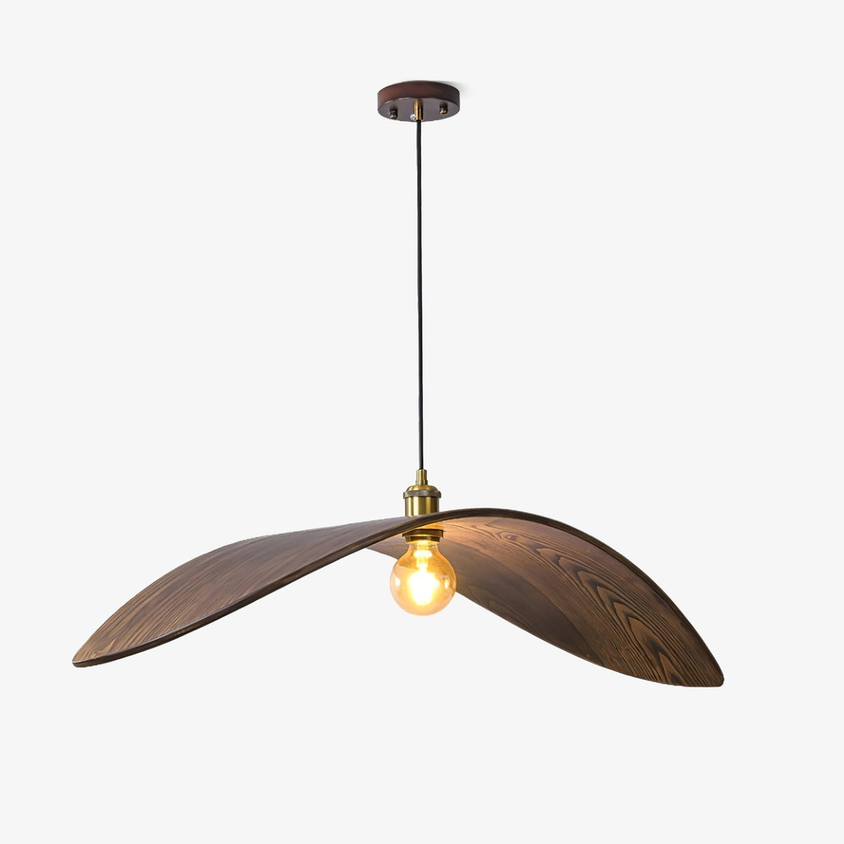 Suspension Morgane en bois et fer – vue 11