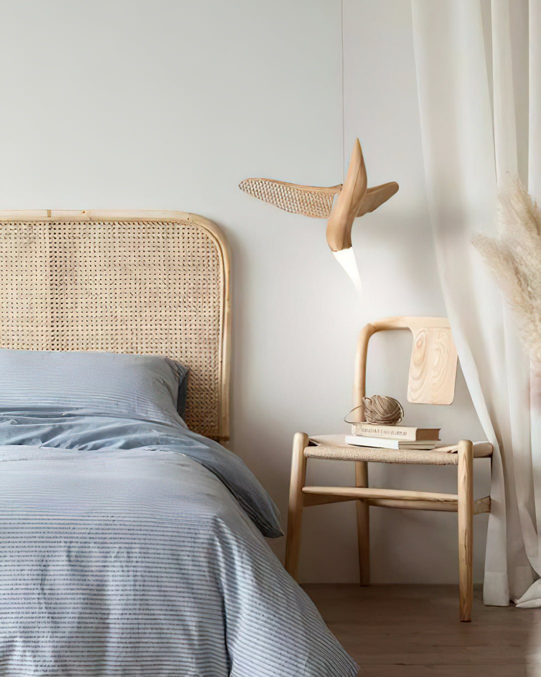 Lustre Nautile en bois et métal – vue 16