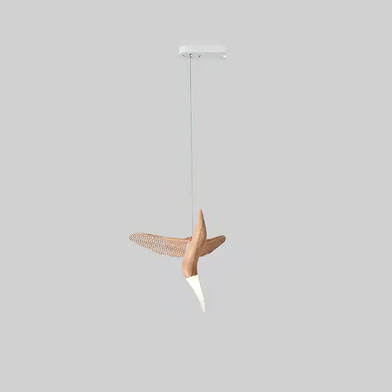 Lustre Nautile en bois et métal – vue 57