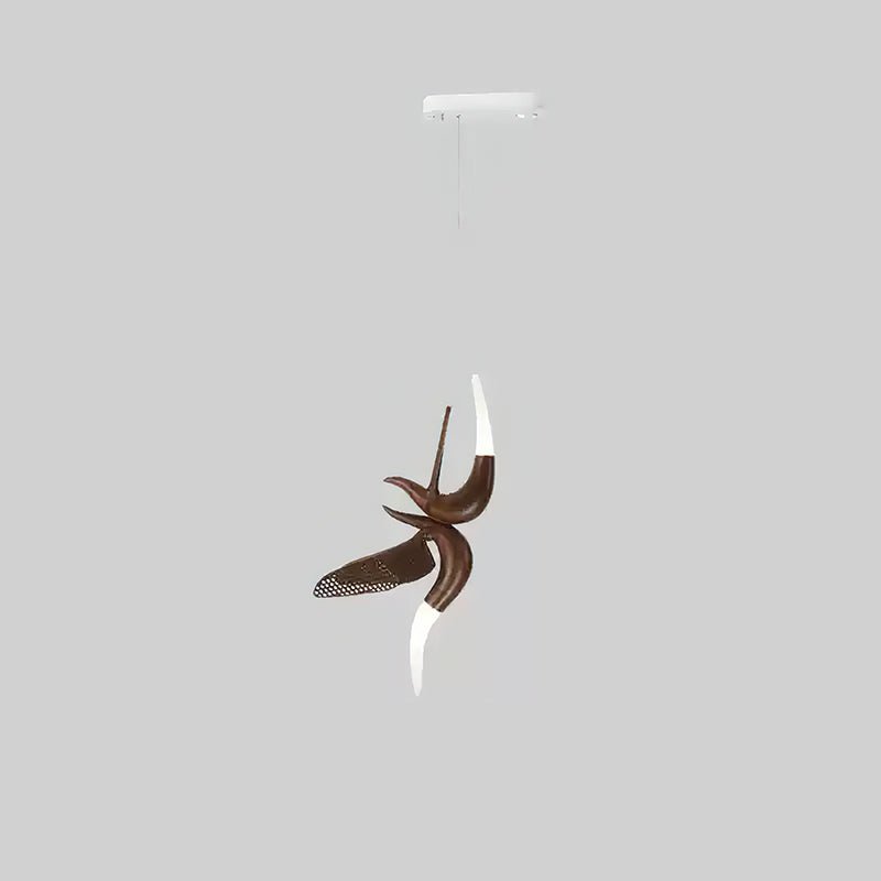 Lustre Nautile en bois et métal – vue 44