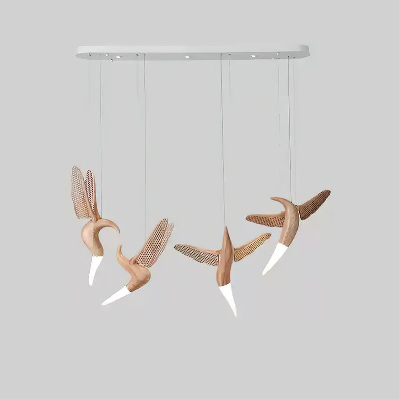 Lustre Nautile en bois et métal – vue 61