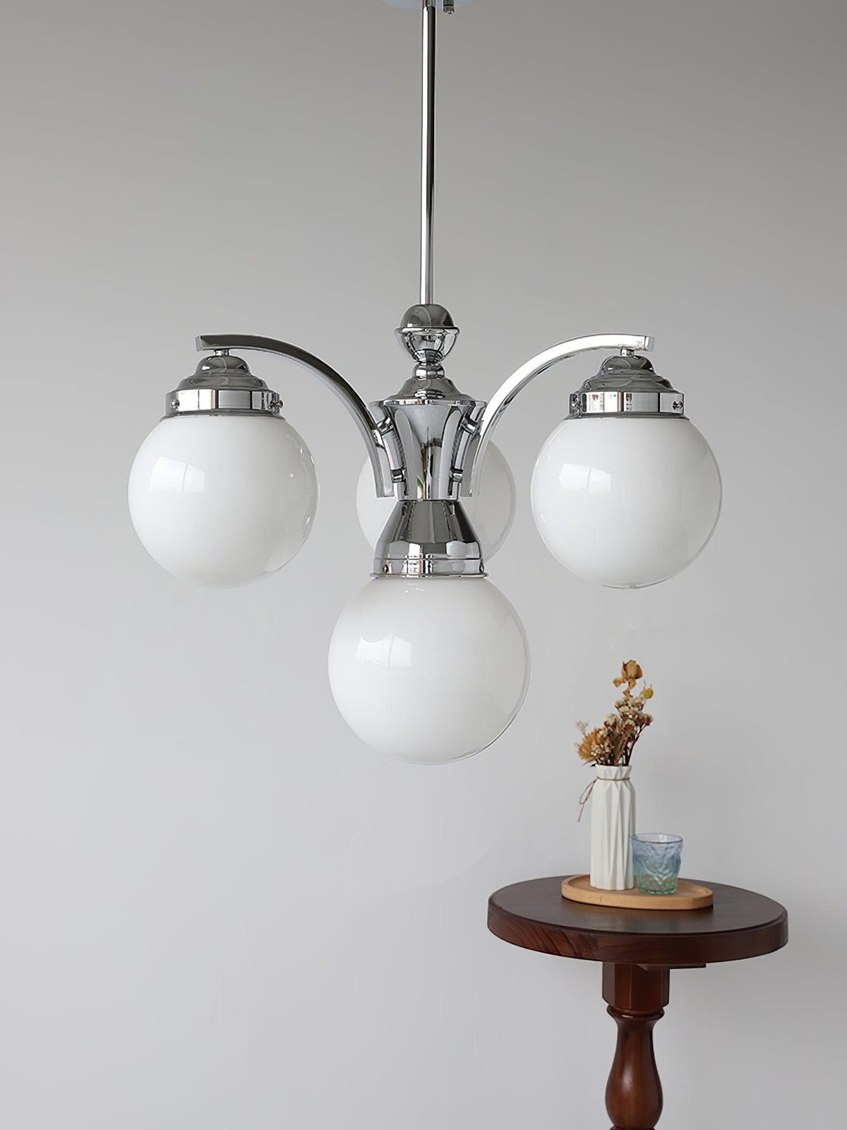 Lustre Célia en verre et fer – vue 29