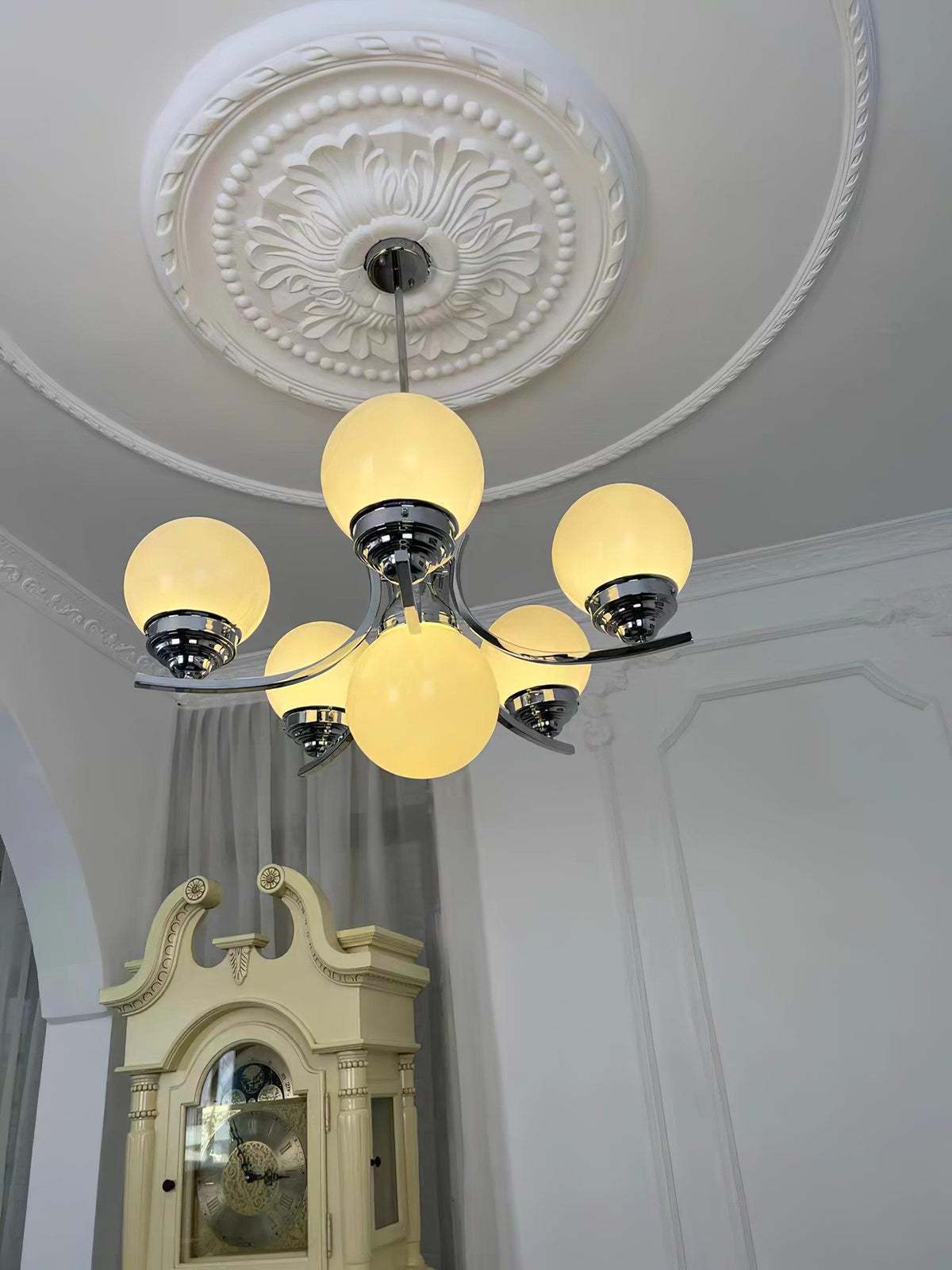 Lustre Célia en verre et fer – vue 32
