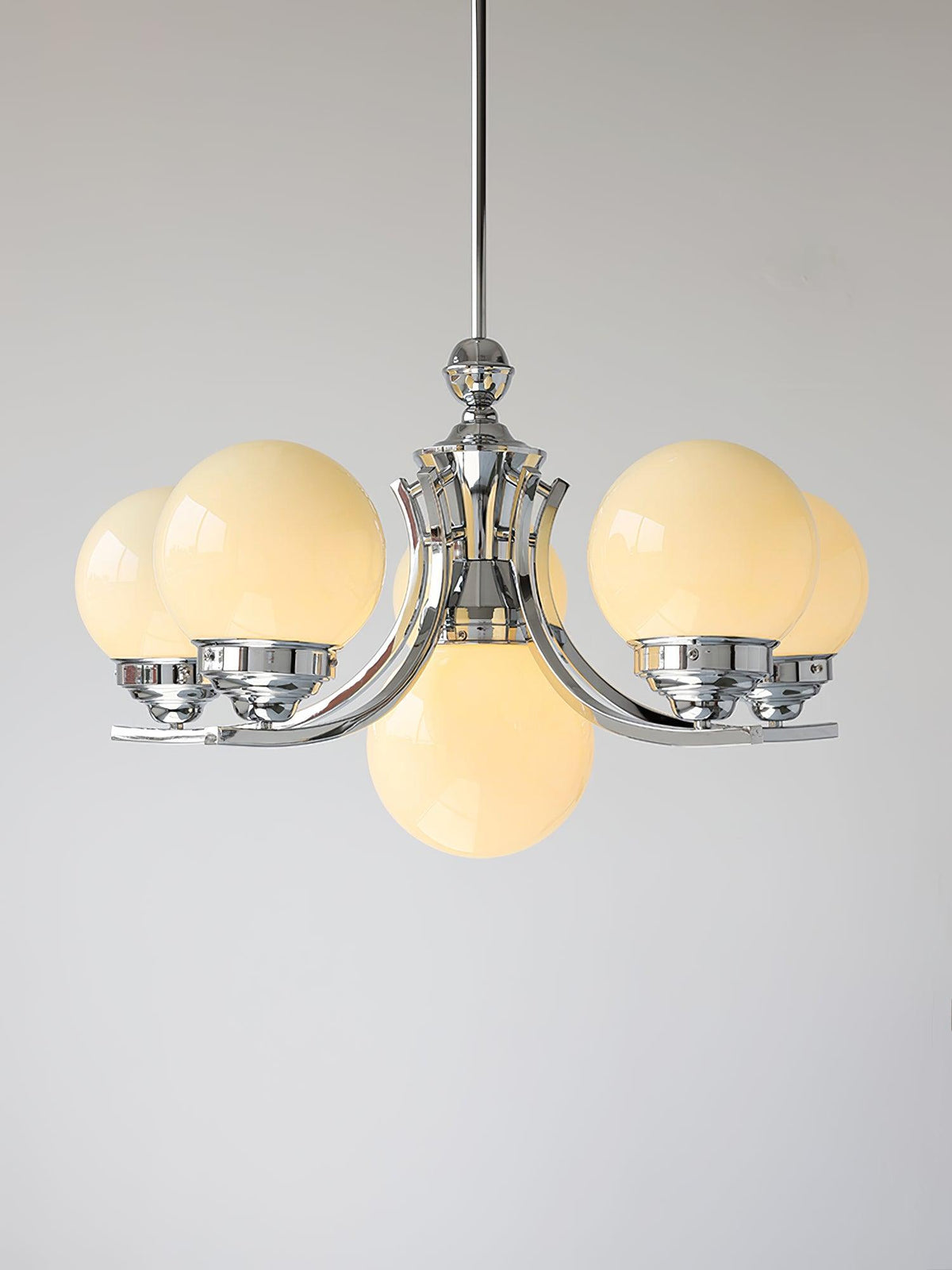 Lustre Célia en verre et fer – vue 35