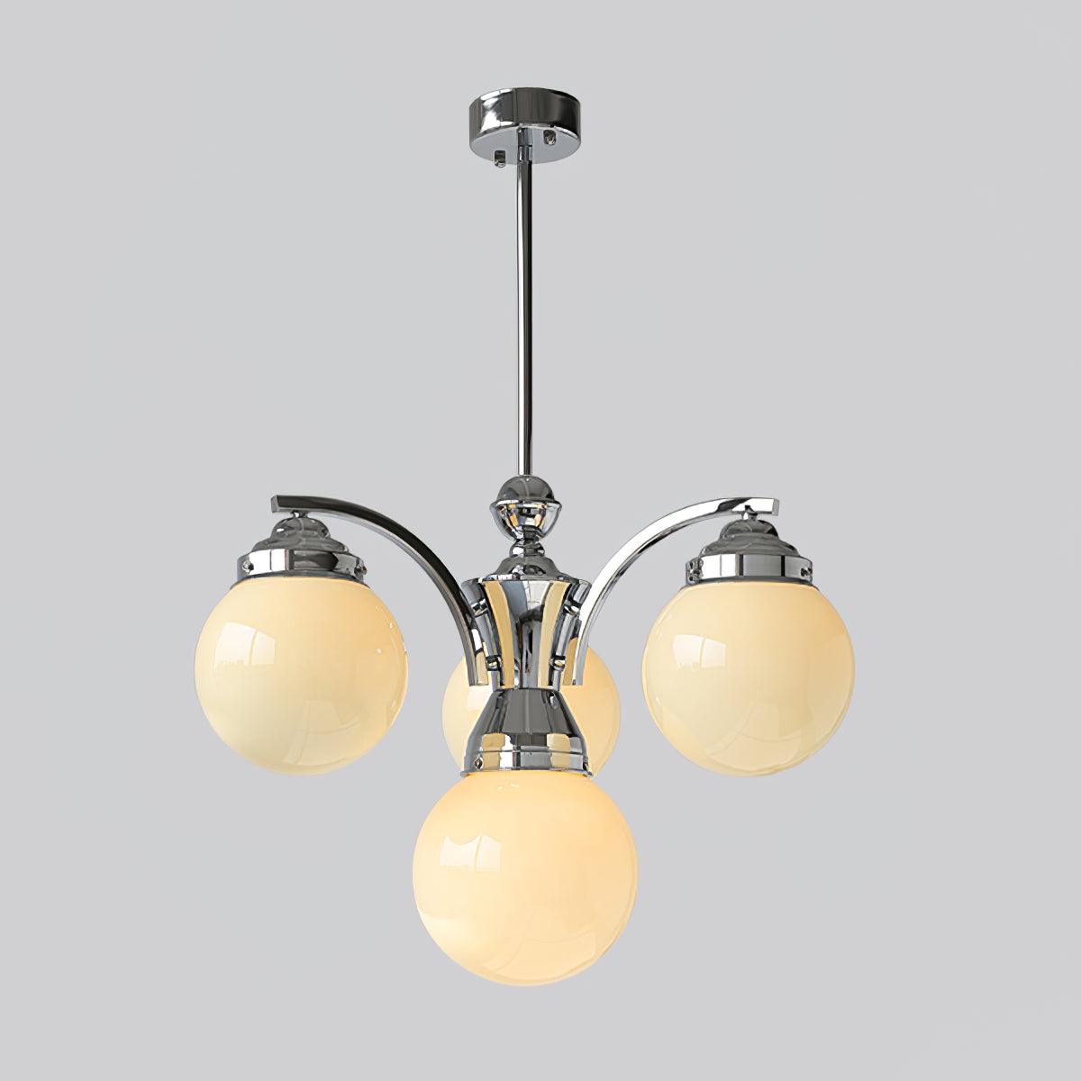 Lustre Célia en verre et fer – vue 7