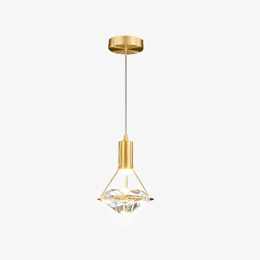 Suspension Tilbury en cristal et laiton – vue 13