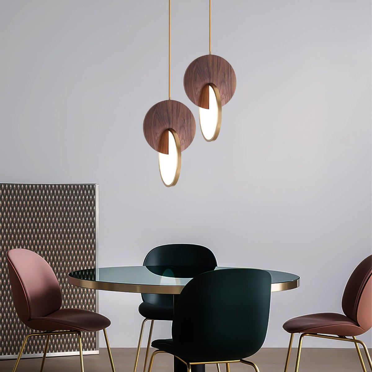 Suspension Ophélie en bois et métal – vue 30