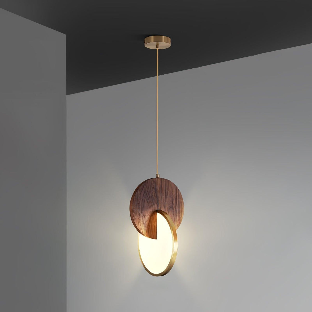 Suspension Ophélie en bois et métal – vue 19