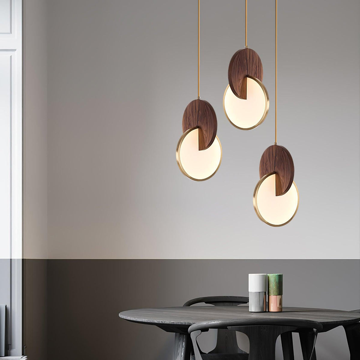 Suspension Ophélie en bois et métal – vue 16