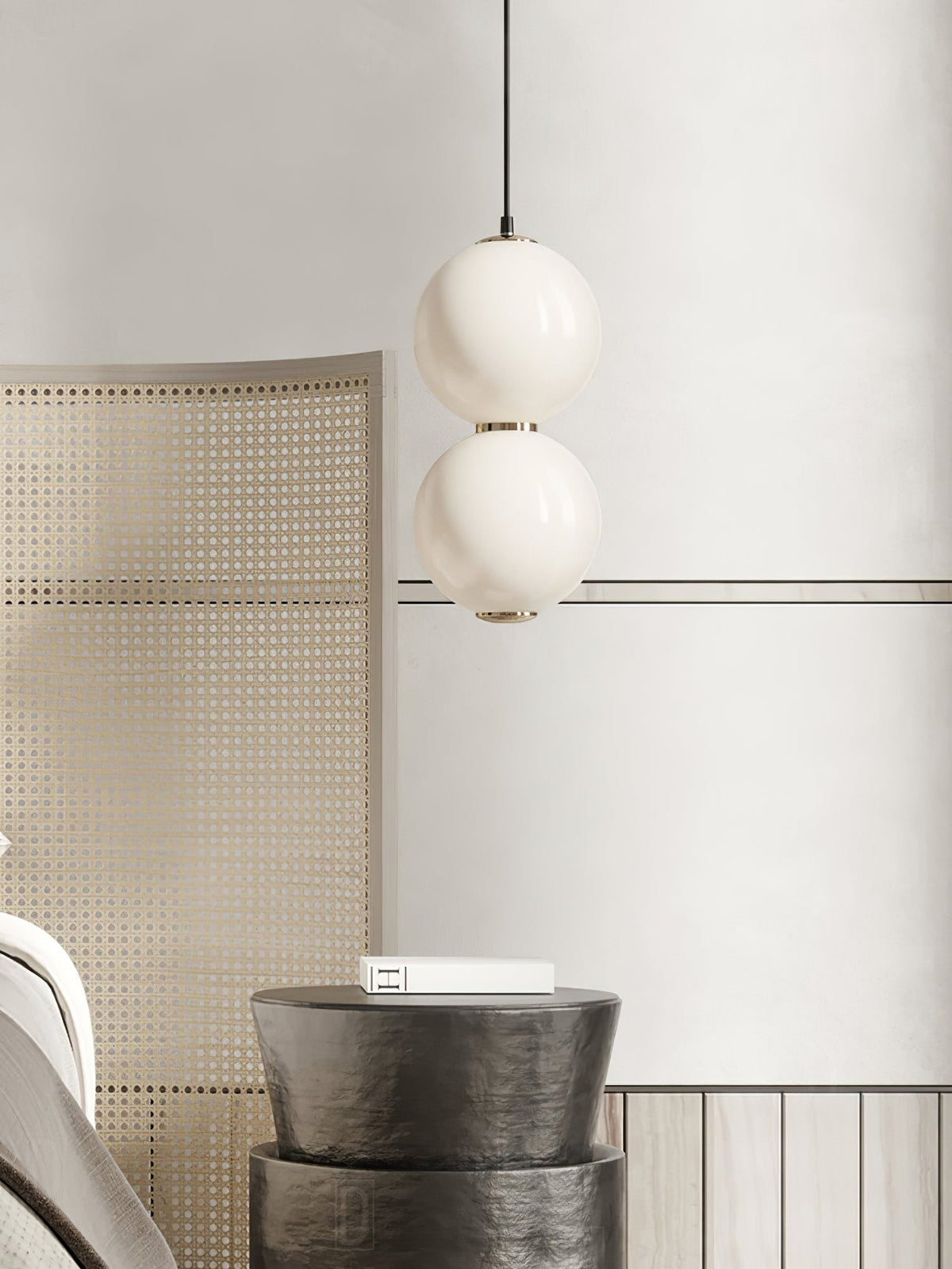 Suspension Séquoia en verre et métal – vue 29