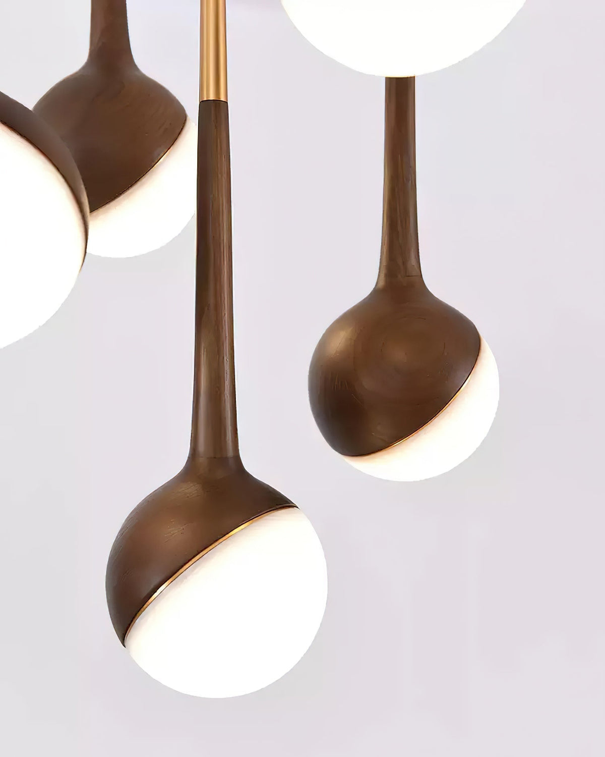 Lustre Corinne en bois et métal – vue 11
