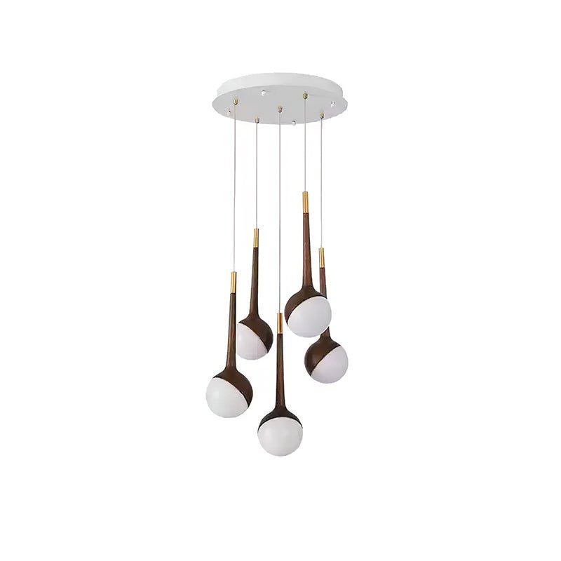 Lustre Corinne en bois et métal – vue 21