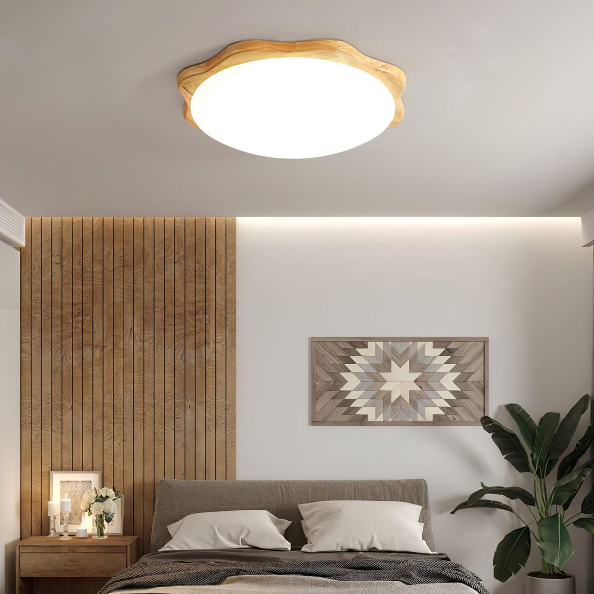 Plafonnier Louise en bois – vue 12