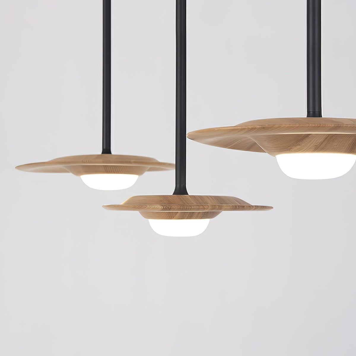 Suspension Lutèce en bois et métal – vue 28