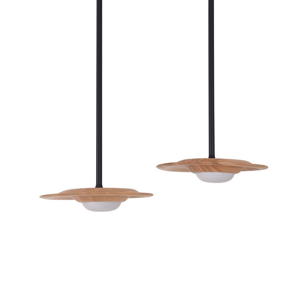 Suspension Lutèce en bois et métal – vue 7