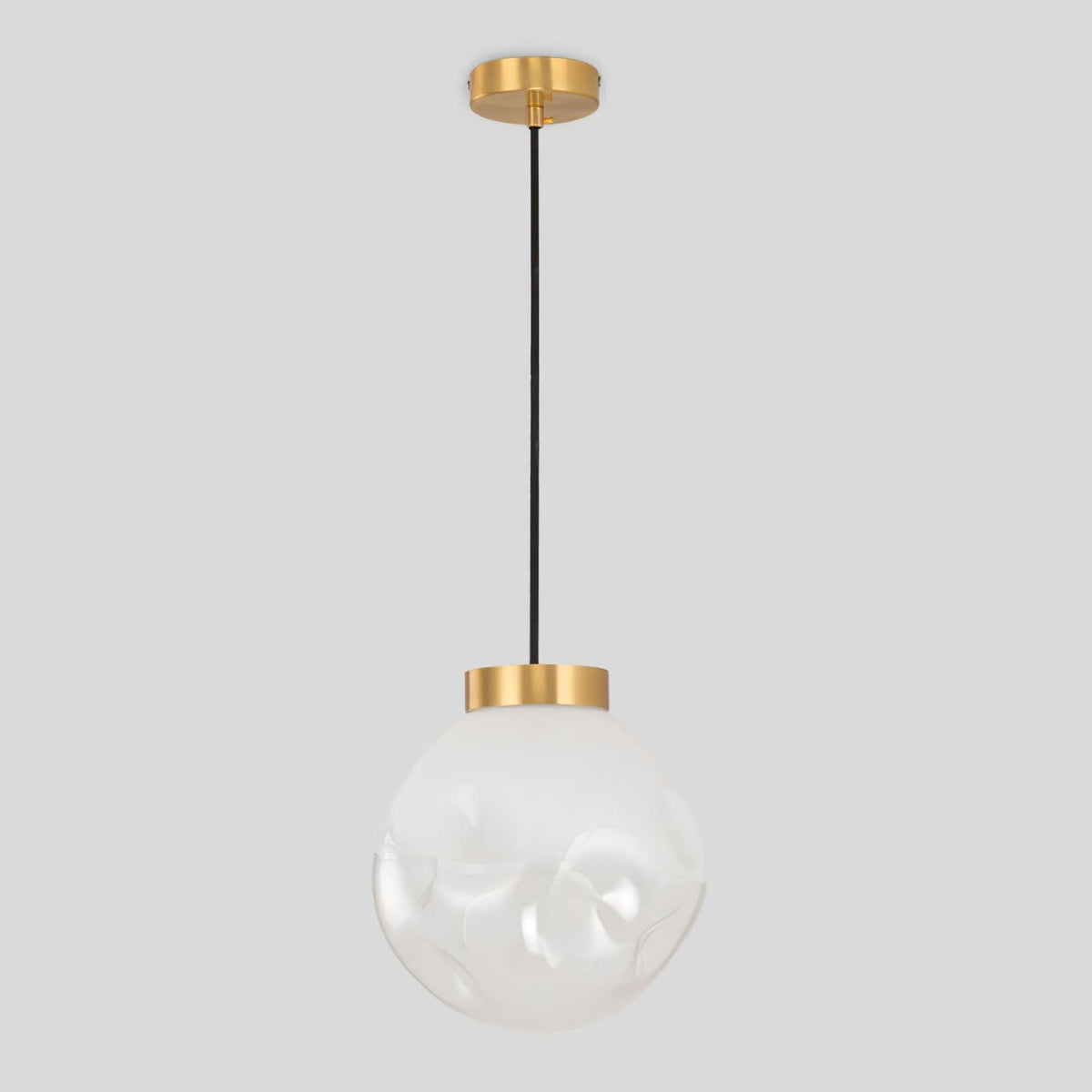 Suspension Étoile en verre et métal – vue 7