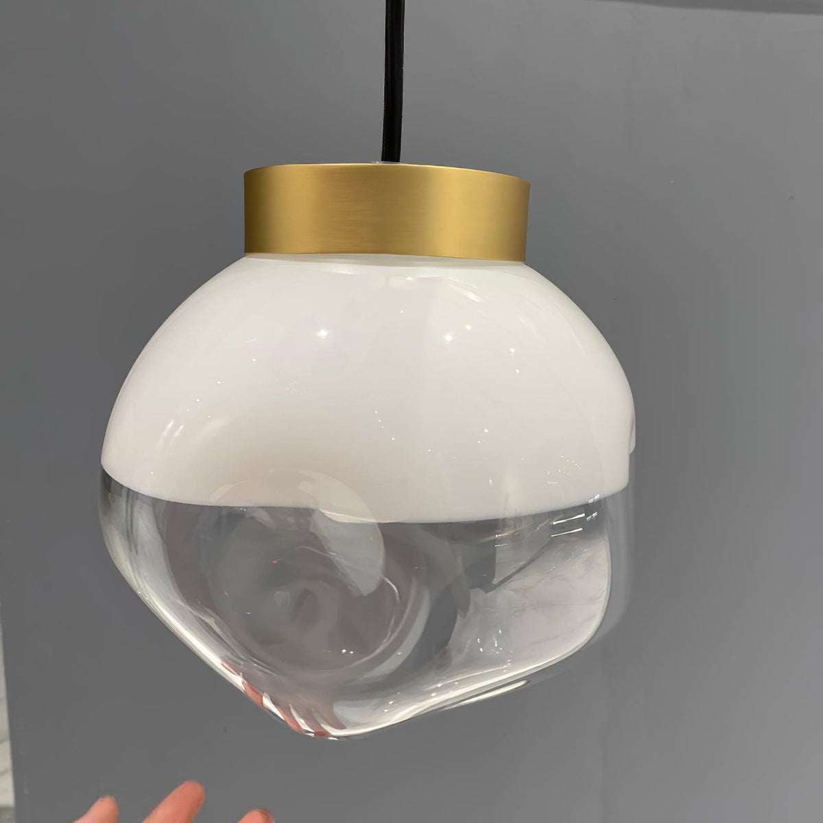 Suspension Étoile en verre et métal – vue 22
