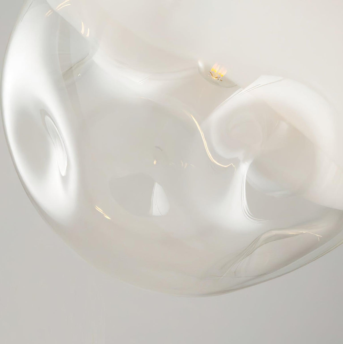 Suspension Étoile en verre et métal – vue 3