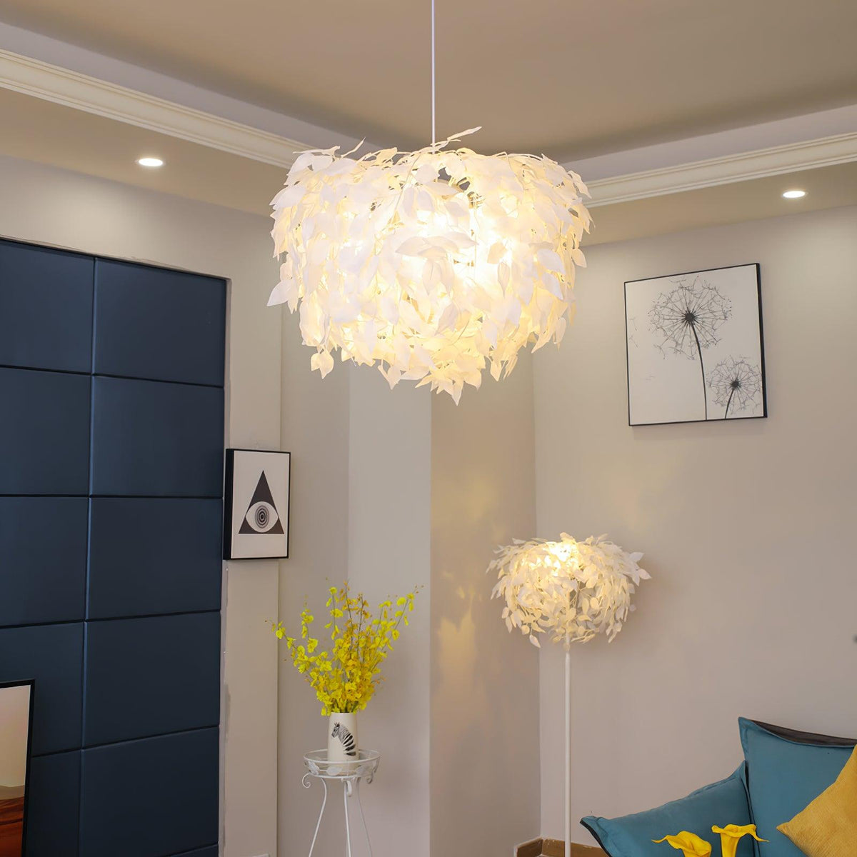 Suspension Adret en tissu et fer – vue 19