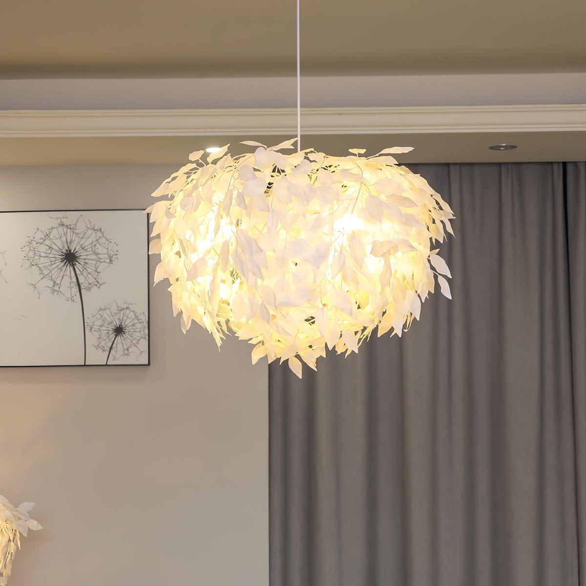 Suspension Adret en tissu et fer – vue 3