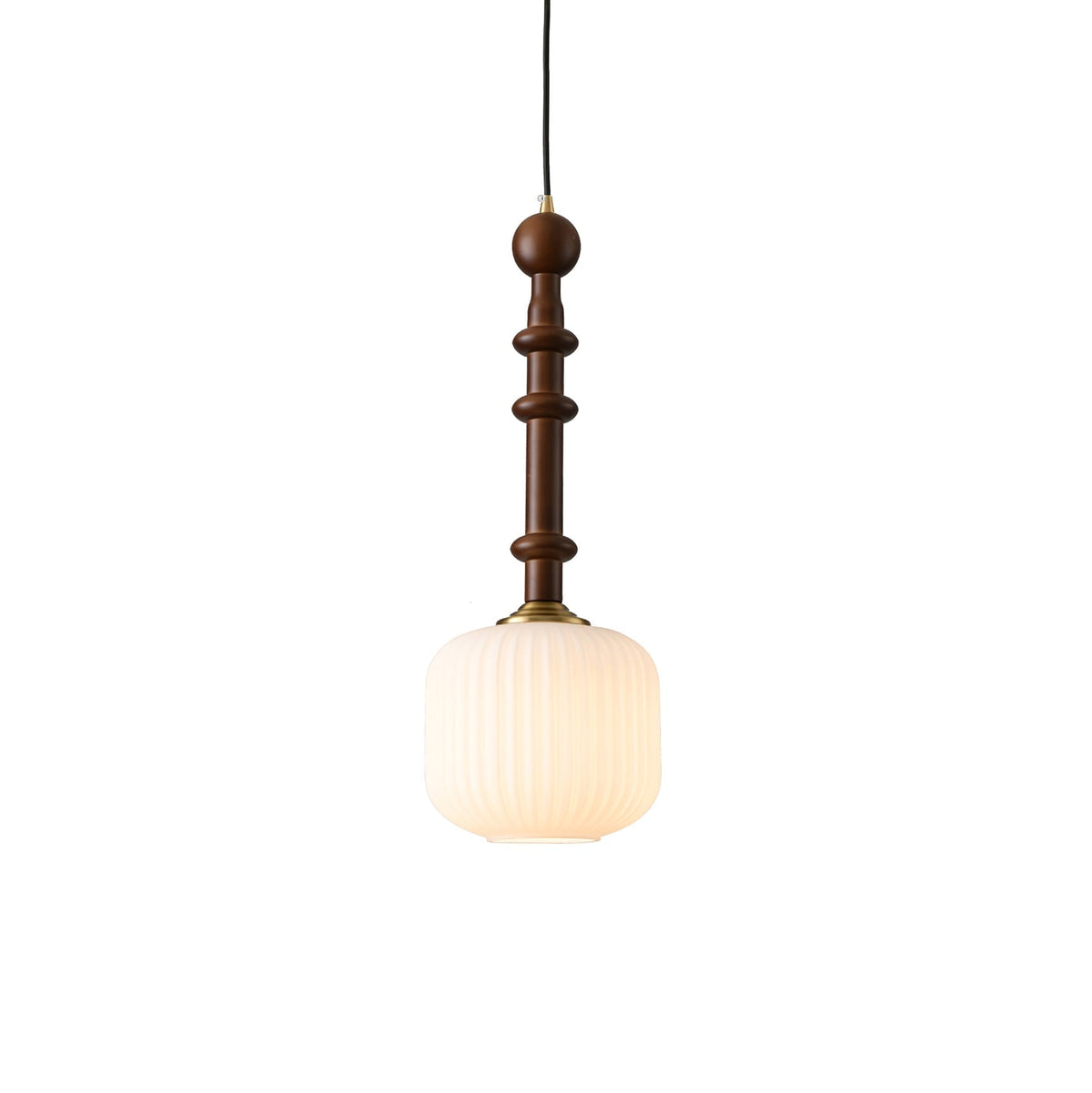 Suspension Rêverie en verre et bois – vue 15
