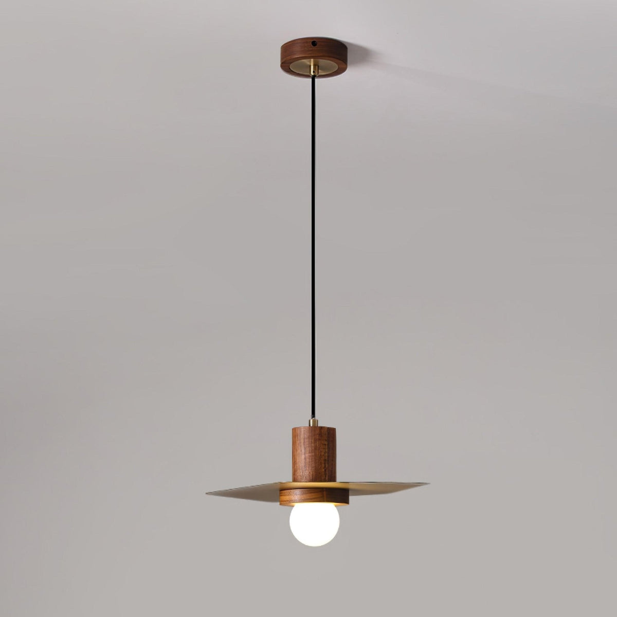 Suspension Hélice en bois et verre – vue 19