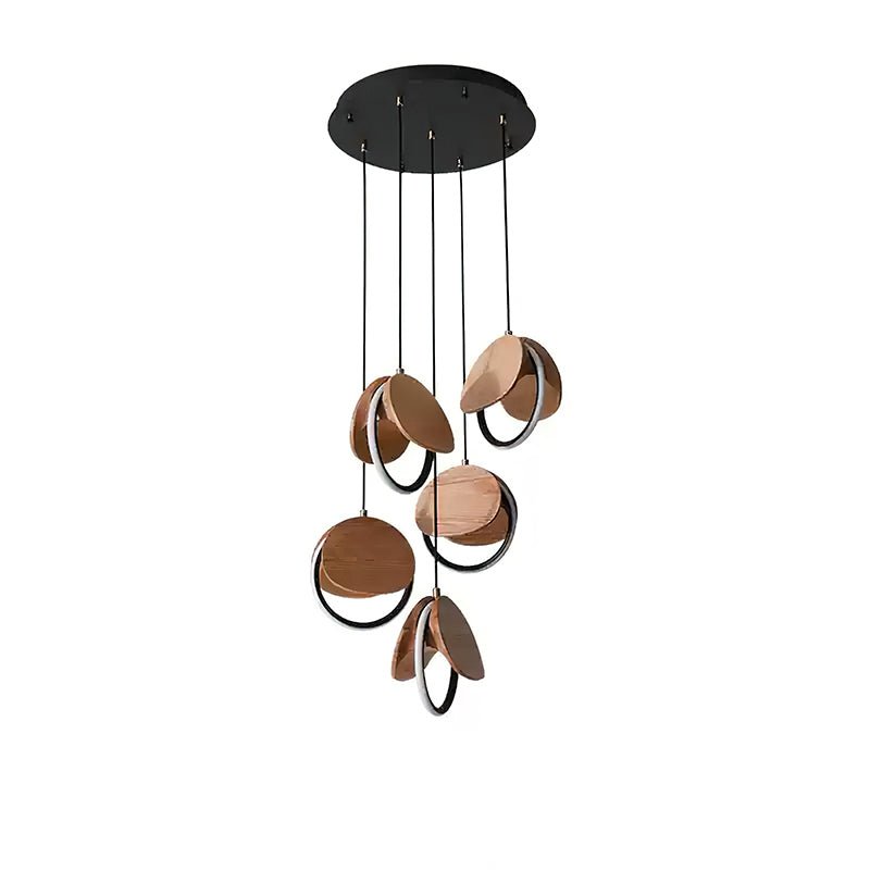 Lustre Ambleteuse en bois et métal – vue 29