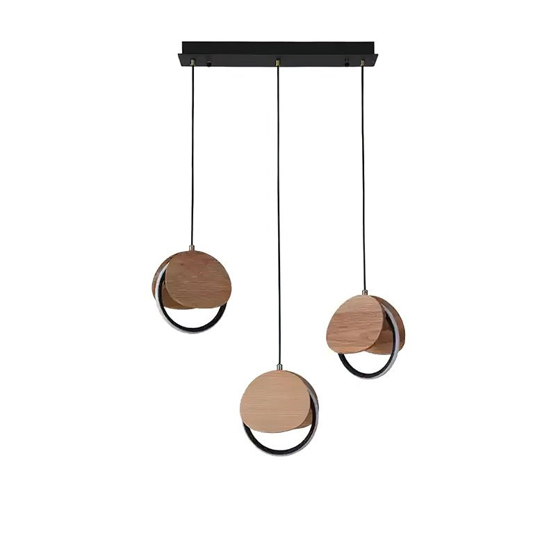Lustre Ambleteuse en bois et métal – vue 3