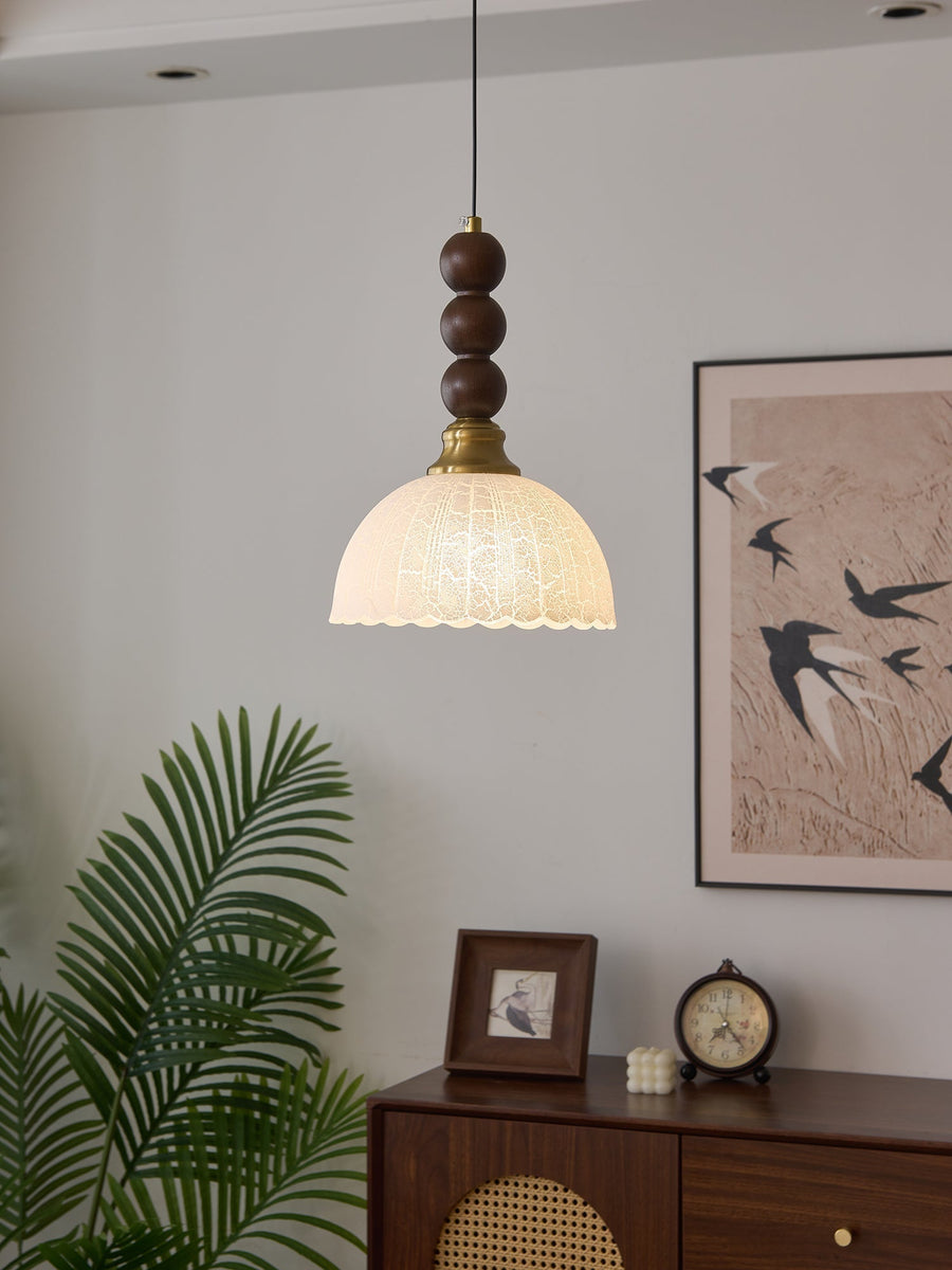 Suspension Cédrat en bois et tissu – vue 4