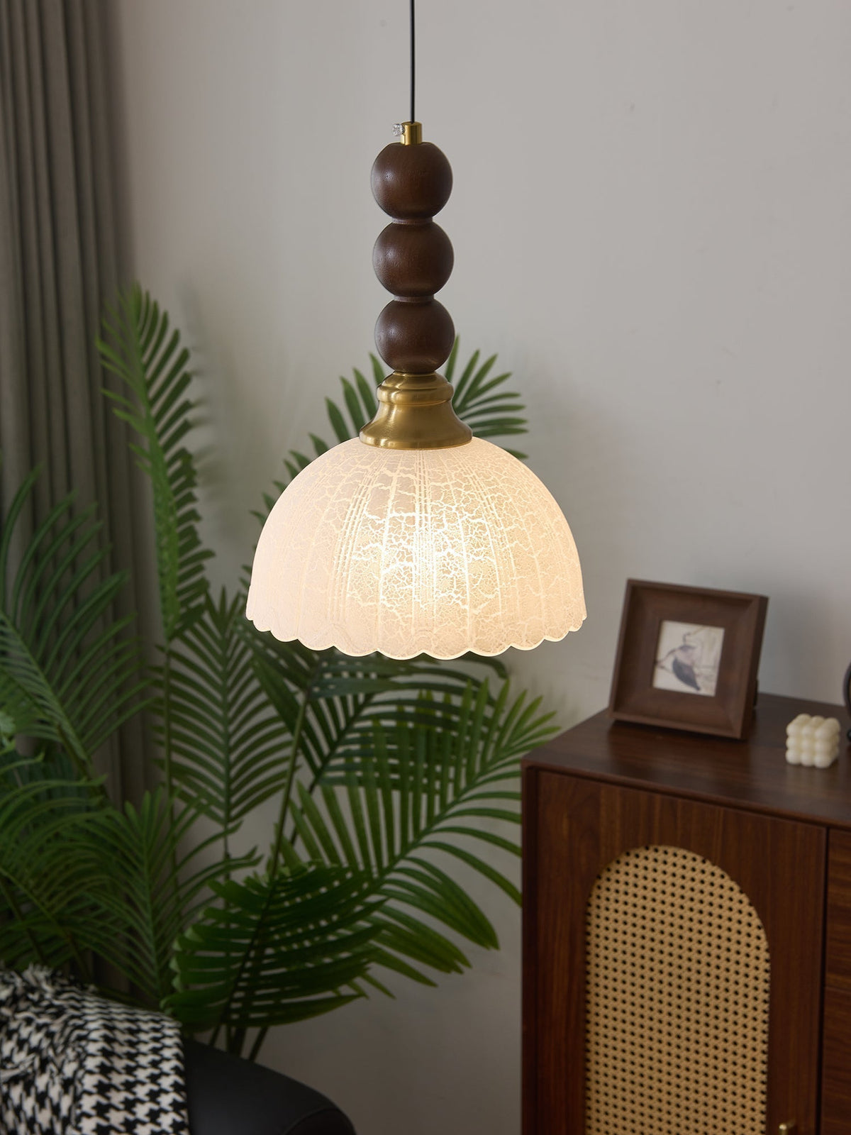 Suspension Cédrat en bois et tissu – vue 16