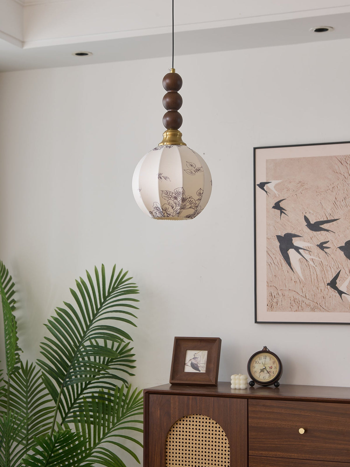 Suspension Cédrat en bois et tissu – vue 9