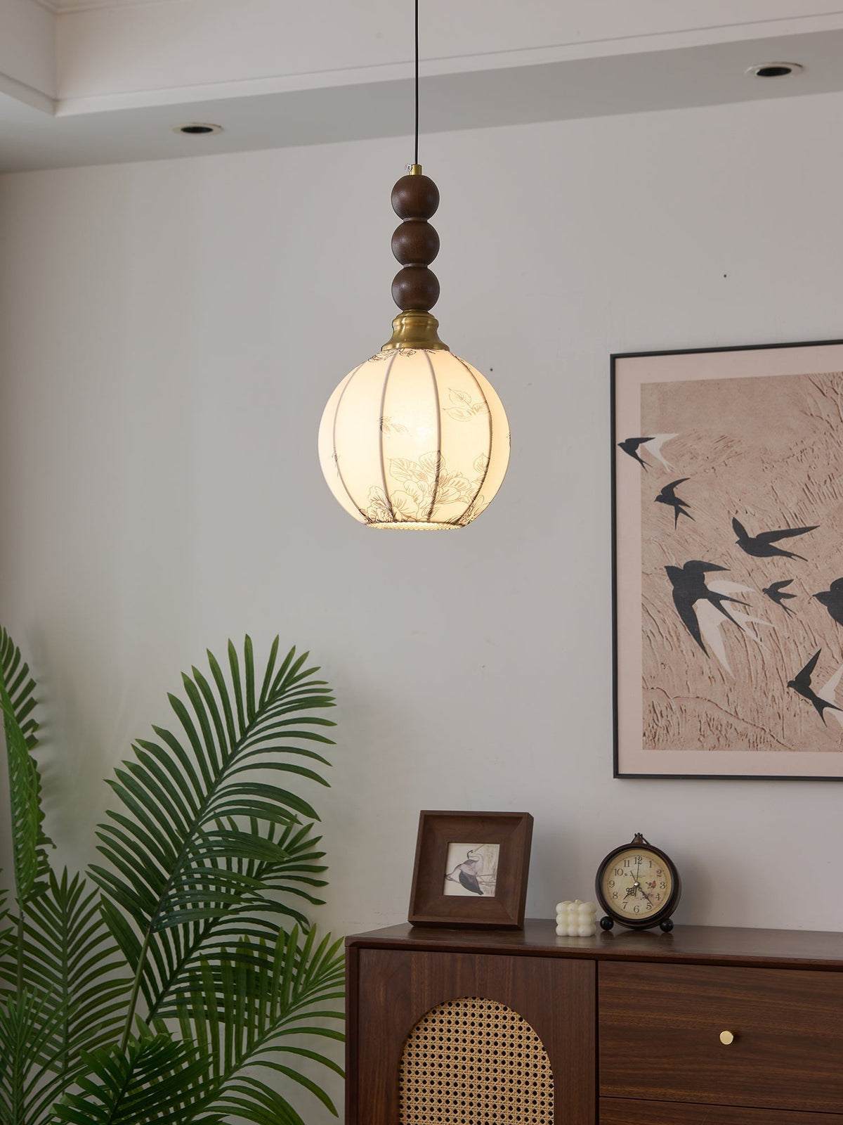 Suspension Cédrat en bois et tissu – vue 10