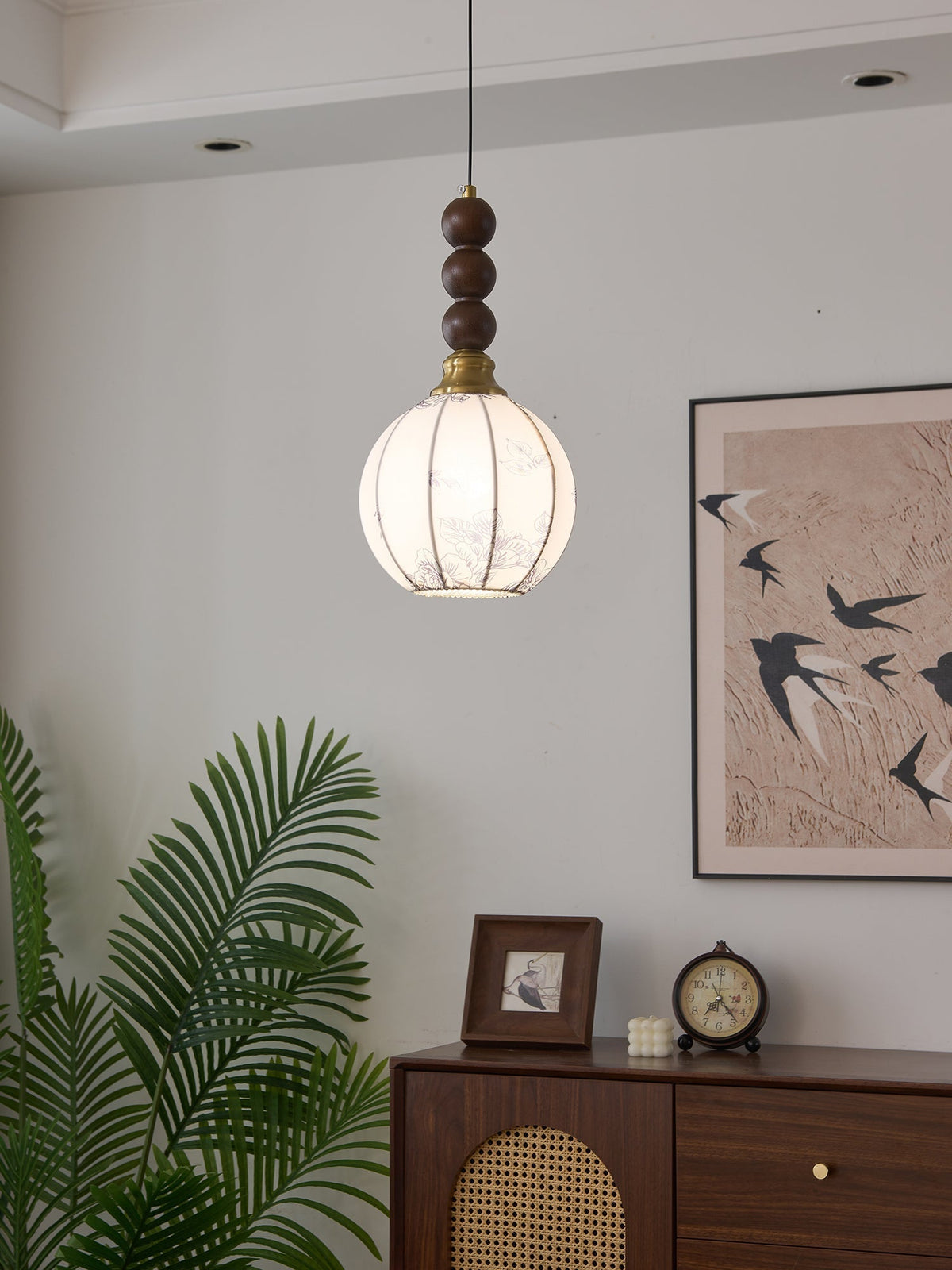 Suspension Cédrat en bois et tissu – vue 11