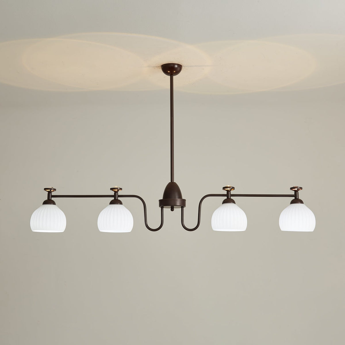 Lustre Vaisseau en verre et métal – vue 24