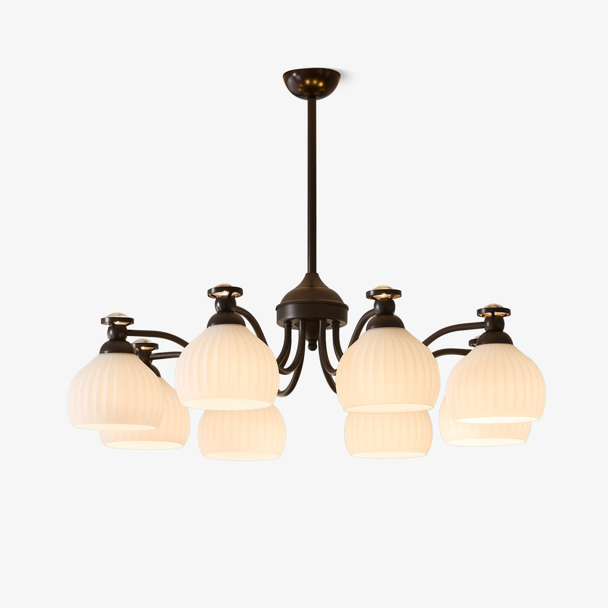 Lustre Vaisseau en verre et métal – vue 39