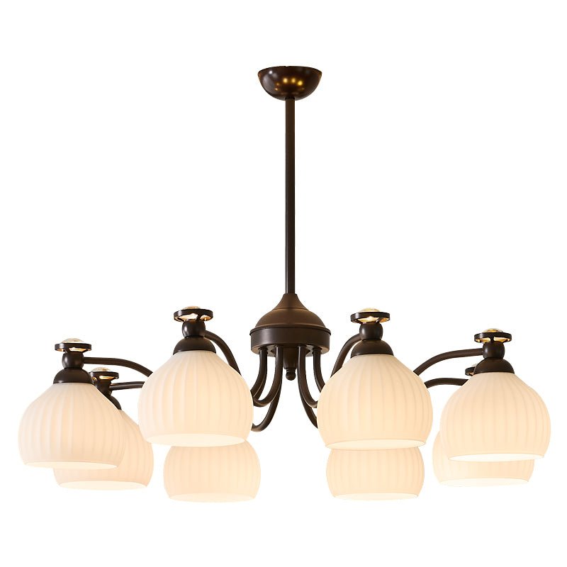 Lustre Vaisseau en verre et métal – vue 2