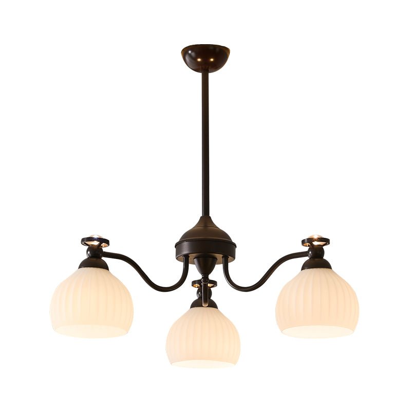 Lustre Vaisseau en verre et métal – vue 25