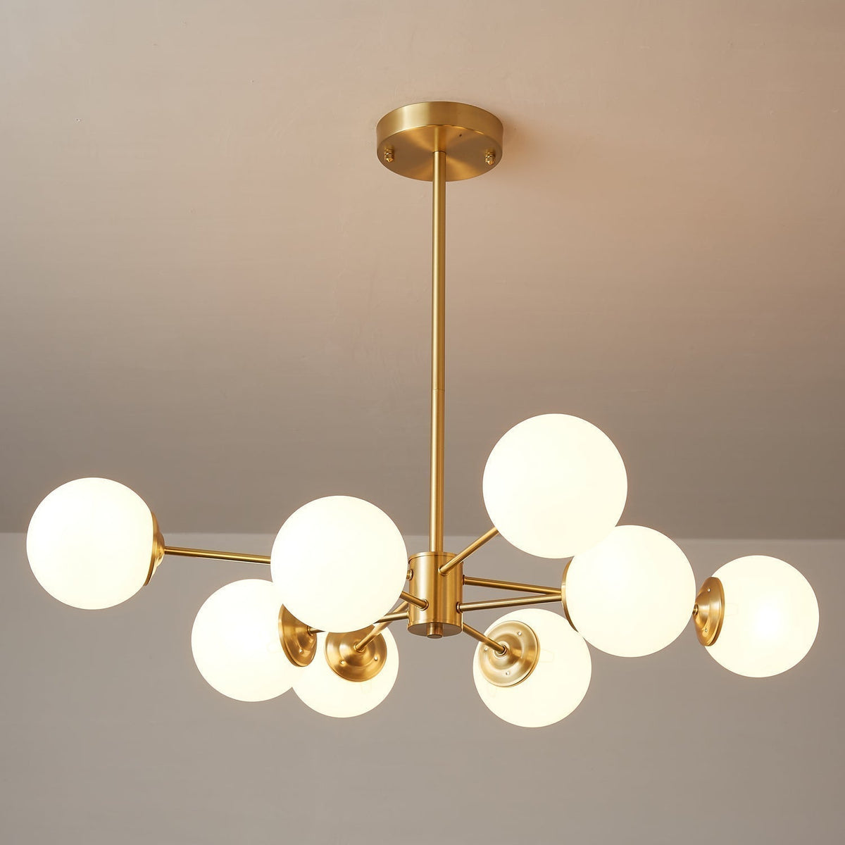 Lustre Cantate en laiton et verre – vue 32