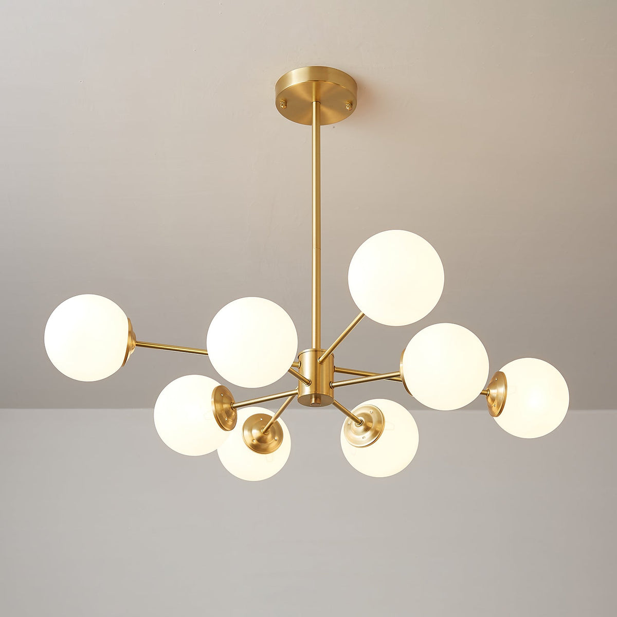 Lustre Cantate en laiton et verre – vue 13